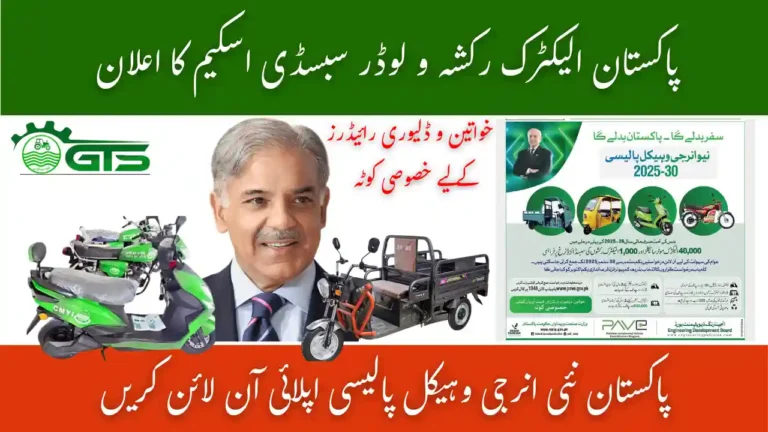 Pakistan New Energy Vehicle Policy 2025-30 – Apply Online for Electric Bike & Rickshaw Subsidy 8 Pakistan New Energy Vehicle Policy 2025-30