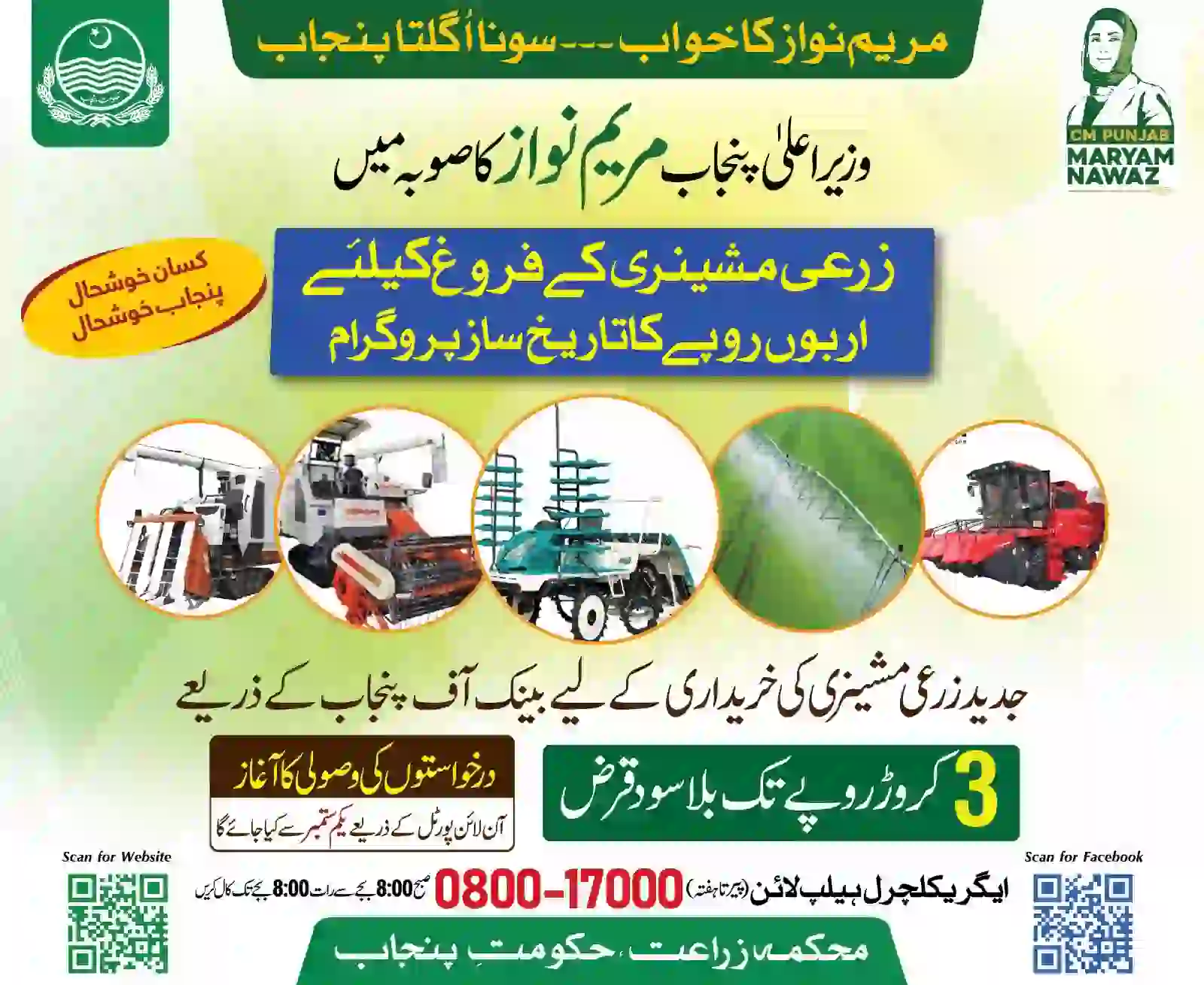 Punjab Agriculture Loan Scheme 2025 Advertisement