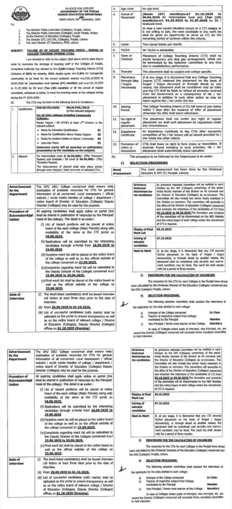 CTI Teaching Jobs