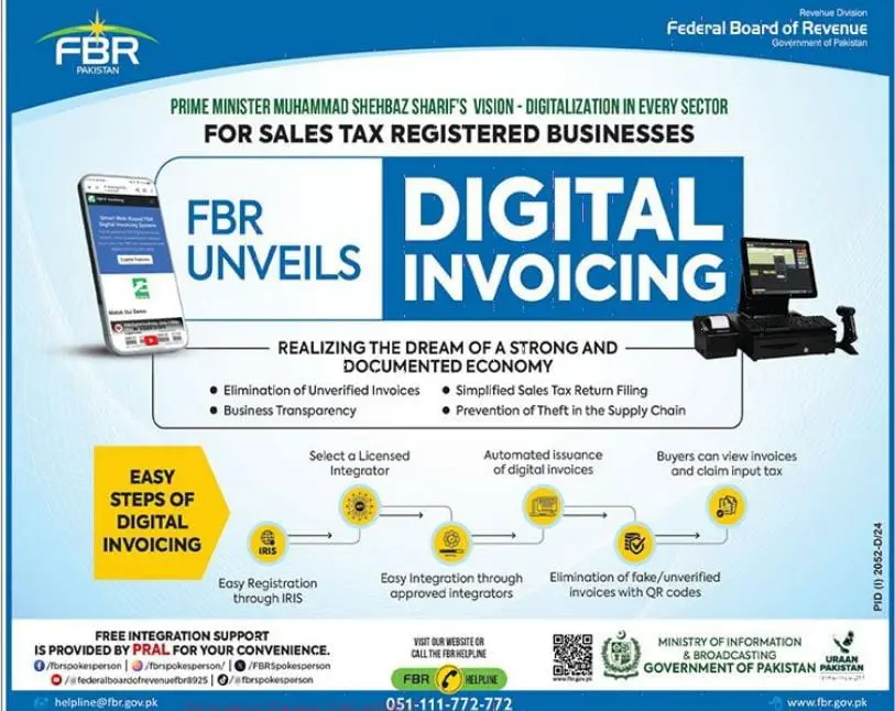 FBR Digital Invoice Registration 2025 – Online Apply, Verification & Requirements 2 FBR Digital Invoice Registration 2025