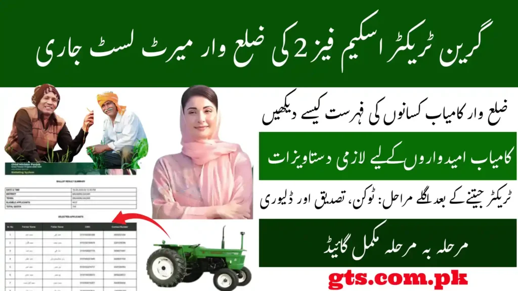 Green Tractor Scheme Phase 2 District Wise Merit List 2025 Download 1 Green Tractor Scheme Phase 2 District Wise Merit List 2025 Download