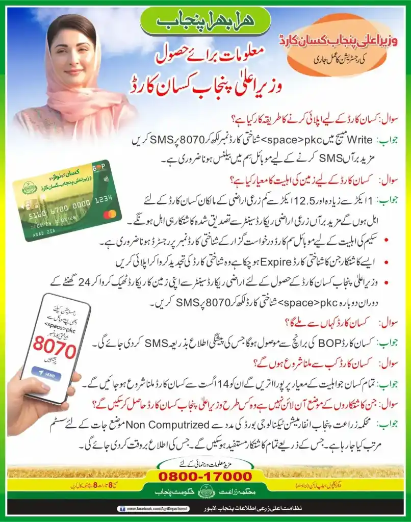 Punjab Kissan Card 2025 β Latest Updates, Eligibility, Registration & Benefits 2 Punjab Kisan Card Offline with SMS