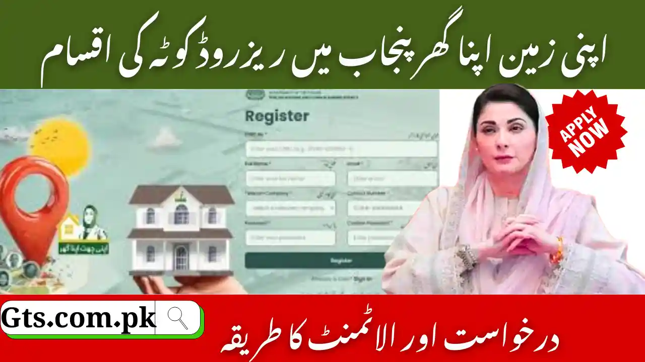 Reserved Quotas in Apni Zameen Apna Ghar Plots