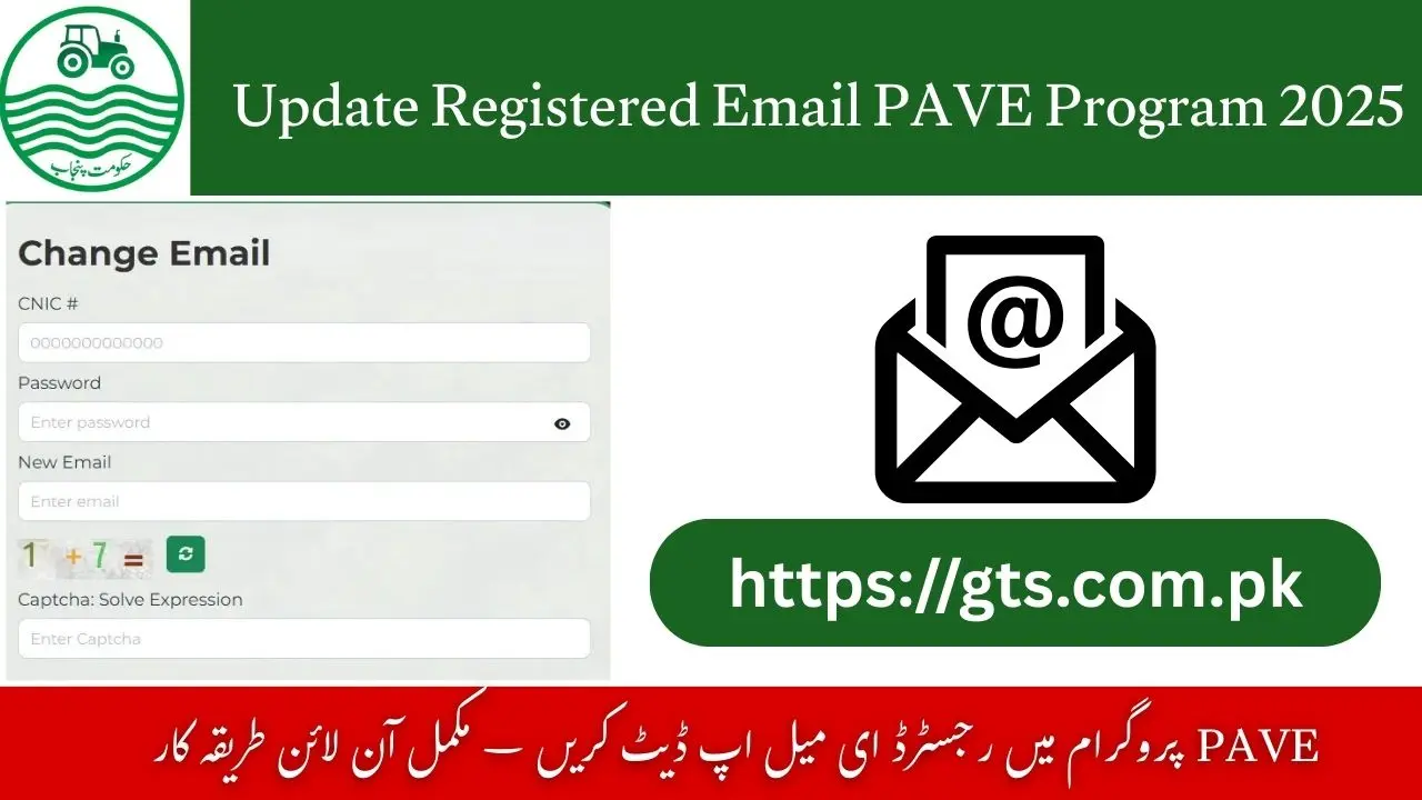 Update Registered Email PAVE Program 2025– Complete Online Process 1 Update Registered Email PAVE Program 2025