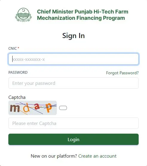 cmhightech.punjab.gov.pk Online Registration: CM High-Tech Farm Mechanization Interest-Free Loan Scheme 2025 3 cmhightech.punjab.gov.pk Login 2025 – Access Your Application Online