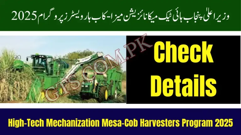 CM Punjab High-Tech Mechanization Mesa-Cob Harvesters Program 2025 – Check Now 2 CM Punjab High-Tech Mechanization Mesa-Cob Harvesters Program 2025