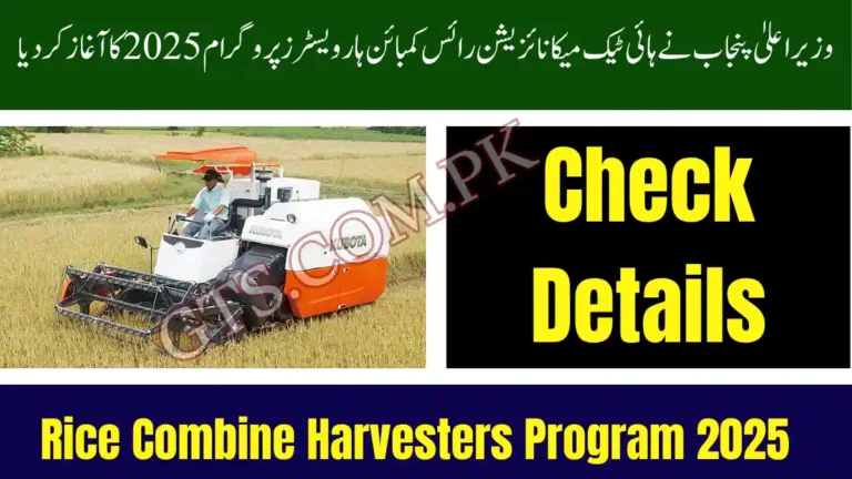 CM Punjab Launches High-Tech Mechanization Rice Combine Harvesters Program 2025 3 High-Tech Mechanization Rice Combine Harvesters Program 2025