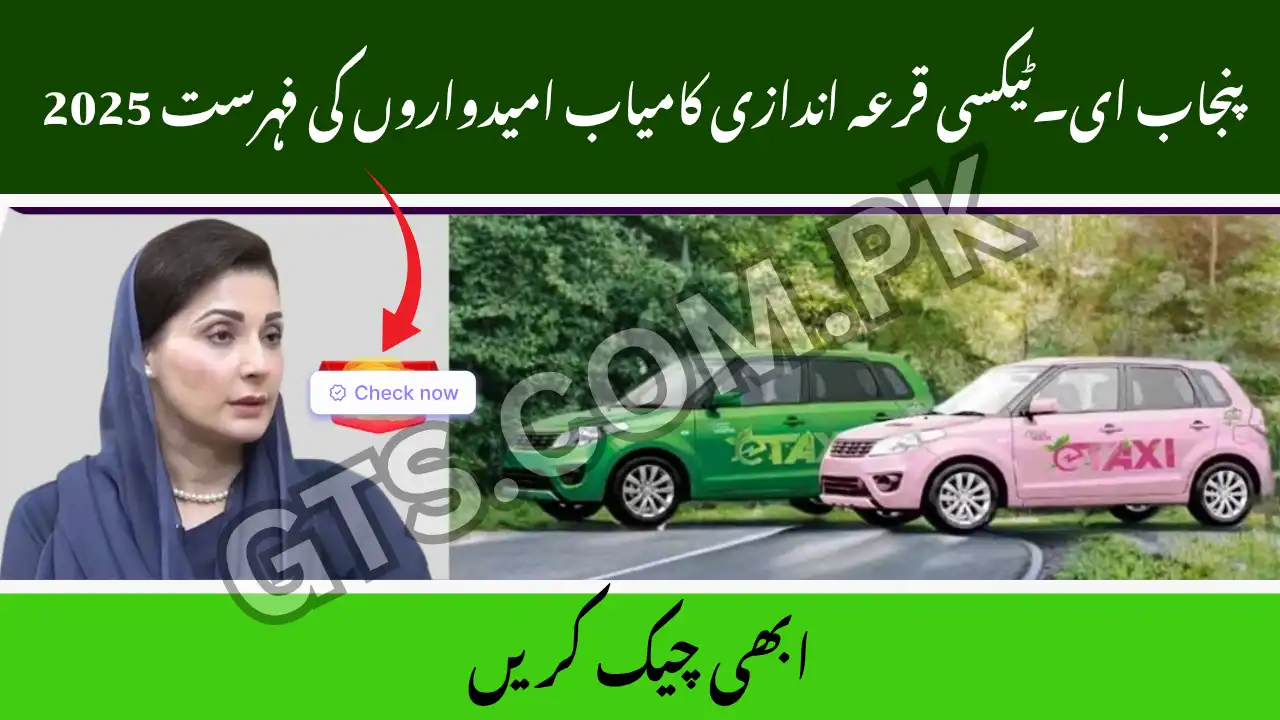 Punjab E-Taxi Balloting Winners List 2025 – Check Now 1 Punjab E-Taxi Balloting Winners List 2025