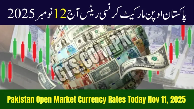 Pakistan Open Market Currency Rates Today Nov 12, 2025