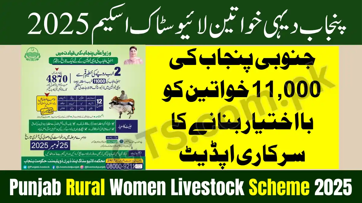 Punjab Rural Women Livestock Scheme 2025 – Empowering 11,000 Women Across South Punjab (Official Update) 1 Punjab Rural Women Livestock Scheme 2025