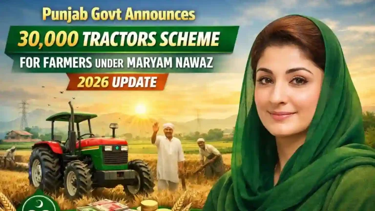 Punjab Govt Announces 30,000 Tractors Scheme for Farmers Under Maryam Nawaz – 2026 Update