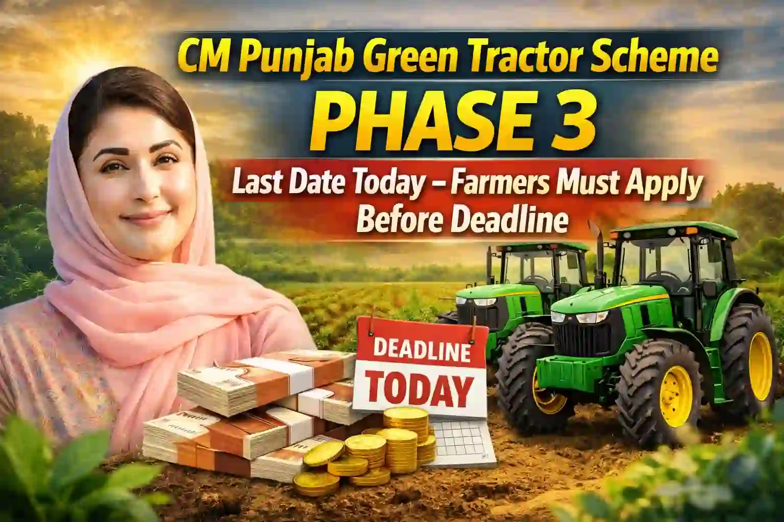 CM Punjab Green Tractor Scheme Phase 3 Last Date Today