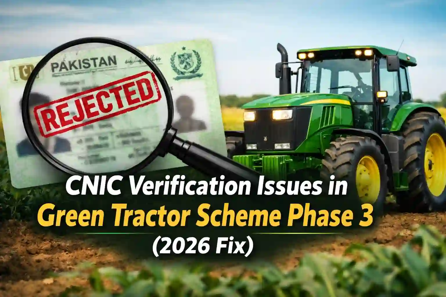 CNIC Verification Issues in Green Tractor Scheme Phase 3 (2026 Fix)