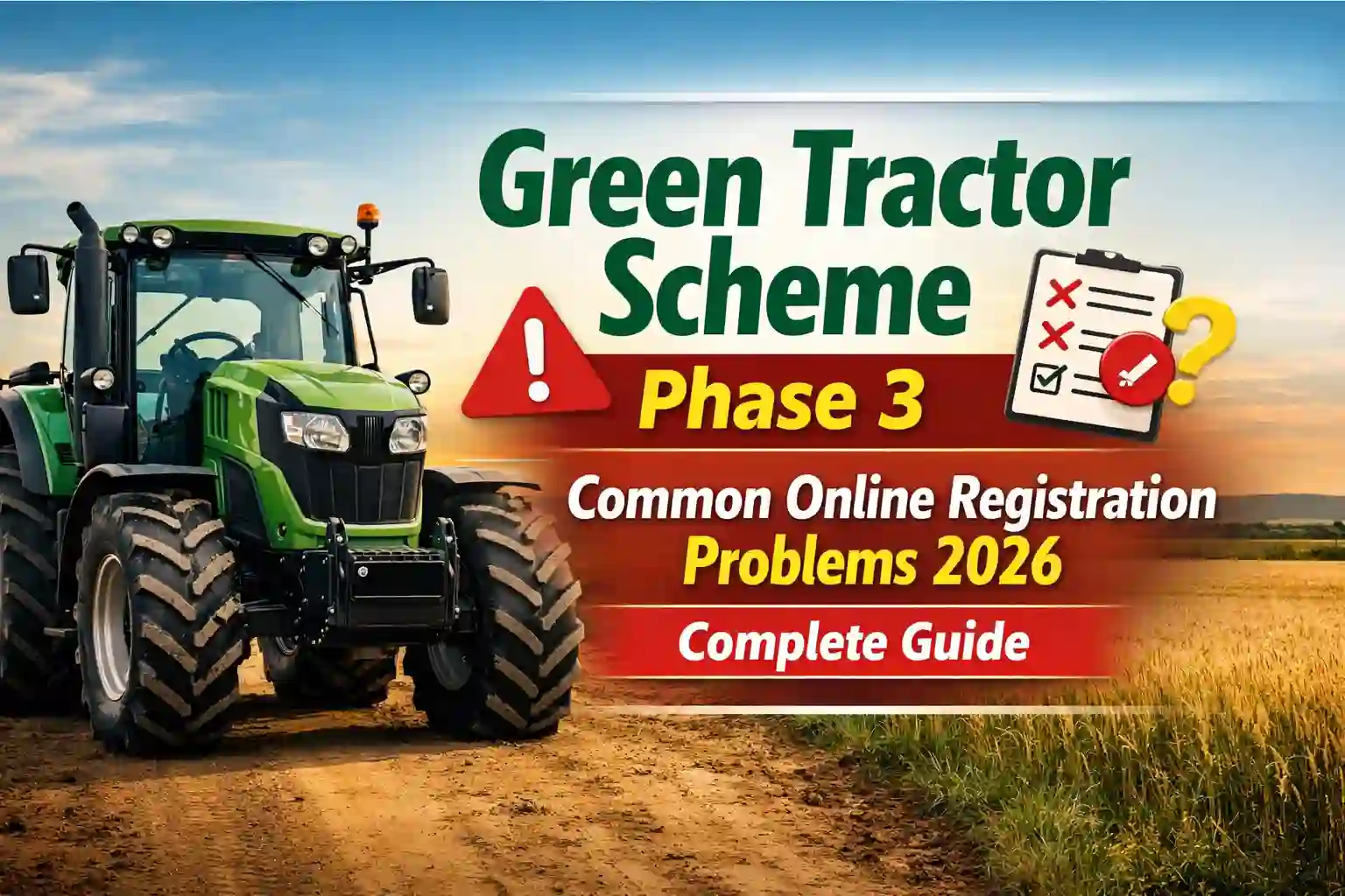 Green Tractor Scheme Phase 3 Common Online Registration Problems 2026