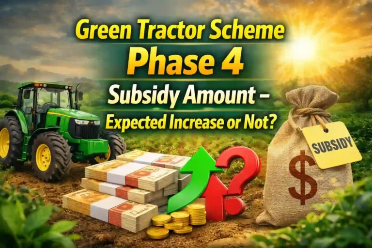 Green Tractor Scheme Phase 4 Subsidy Amount – Expected Increase or Not