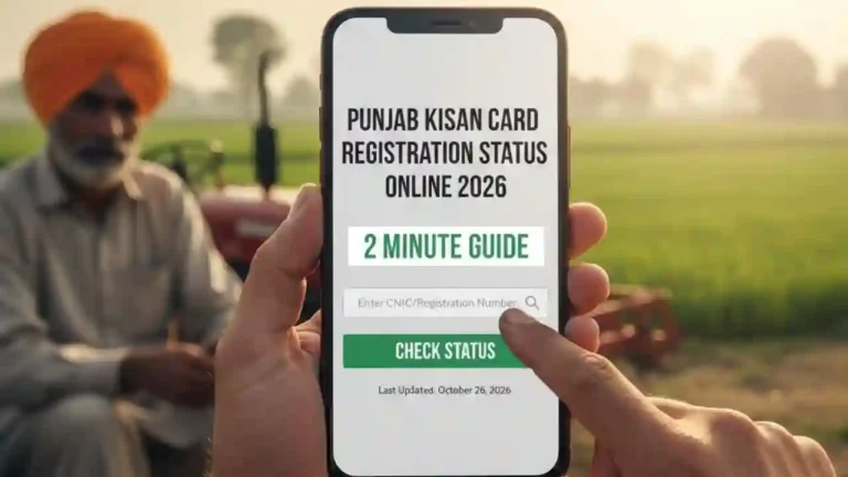 How to Check Punjab Kisan Card Registration Status 2026 Online