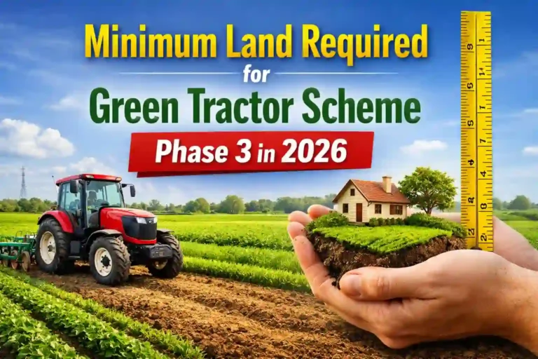 Minimum Land Required for Green Tractor Scheme Phase 3 in 2026