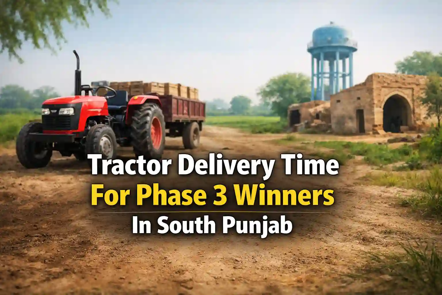 Tractor Delivery Time For Phase 3 Winners In South Punjab
