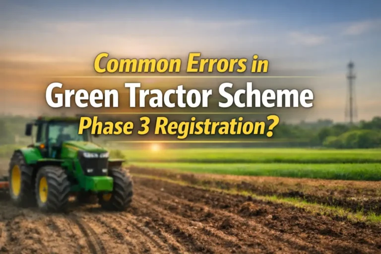 What Are the Common Errors in Green Tractor Scheme Phase 3 Registration?