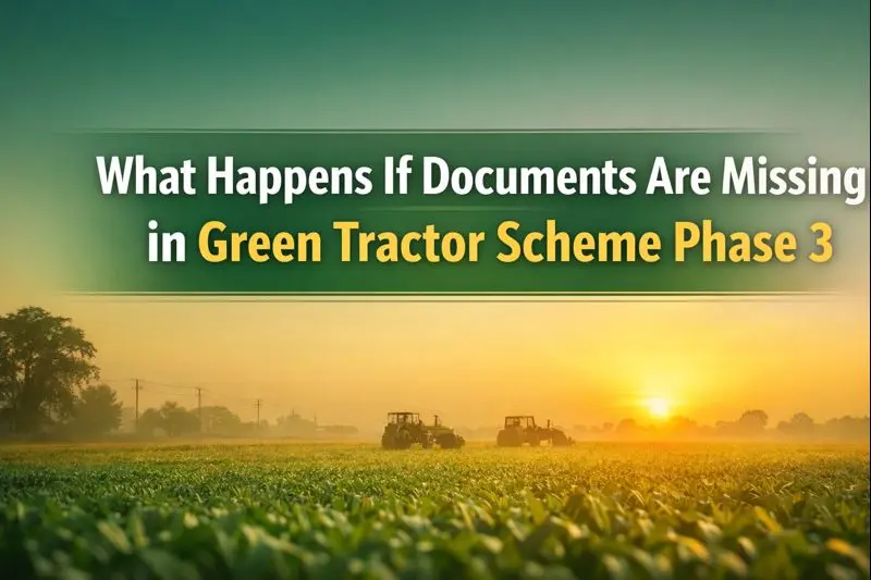 What Happens If Documents Are Missing in Green Tractor Scheme Phase 3 Registration? 1 What Happens If Documents Are Missing in Green Tractor Scheme Phase 3 Registration?
