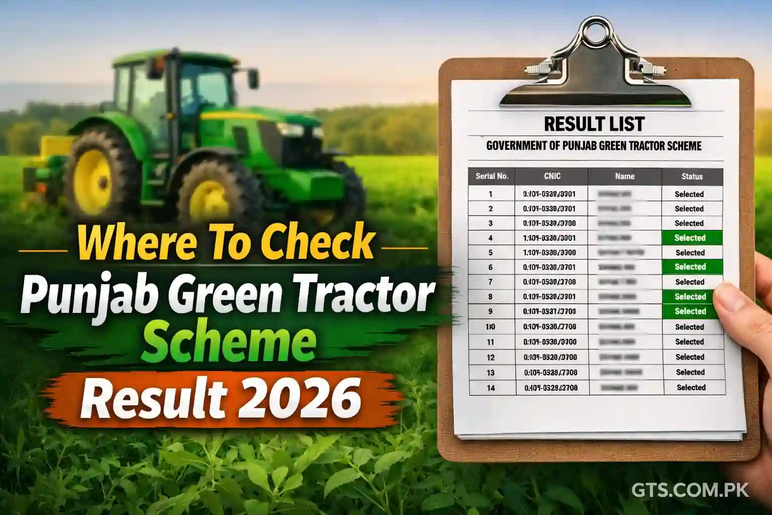 Where To Check Punjab Green Tractor Scheme Result 2026