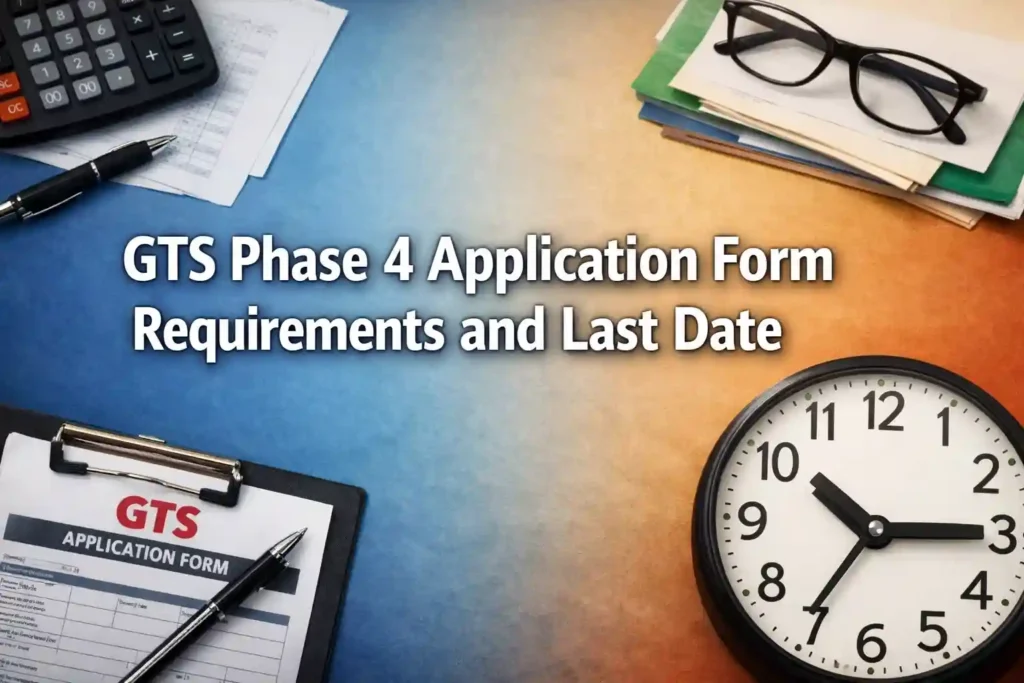 GTS Phase 4 Application Form Requirements and Last Date