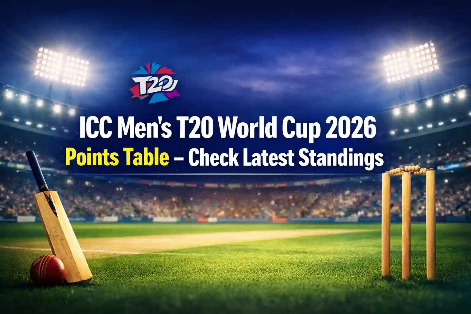 ICC Men's T20 World Cup 2026 Points Table – Check Latest Standings
