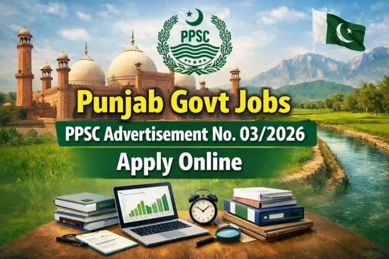 Punjab Govt Jobs Advertisement No. 03/2026 Apply Online 28 Punjab Govt PPSC Jobs Advertisement No. 03